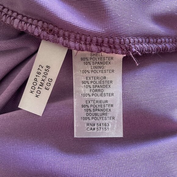 NWT Kensie Women's Boat Neck Velvet  Midi Dress, Purple (Eggplant), Size S - Picture 8 of 11